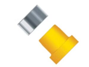 Ferrule (ETFE), 1/4-28 Flat-Bottom, for 1/8" OD Yellow