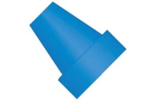 Flangenless ferrule , Blue ETFE, 1/16 1/4-28