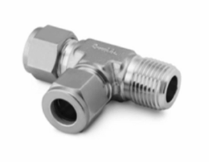 1/4" SWG X 1/8" MNPT MALE RUN TEE