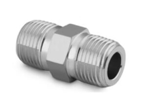 SS PF Hex Nipple 1/8th Male NPT